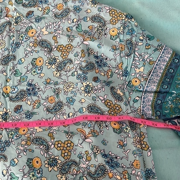 L.I.B New York Women’s Blue And Yellow Floral Kimonos Size S/M NWT - Picture 5 of 8